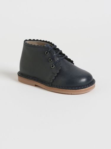 Bottines festonnées cuir Bébé - Cyrillus - Modalova