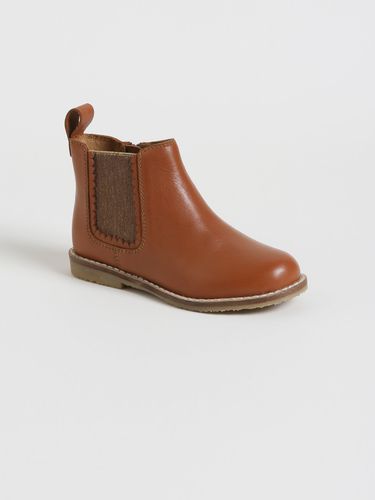 Boots Chelsea Bébé en cuir - Cyrillus - Modalova