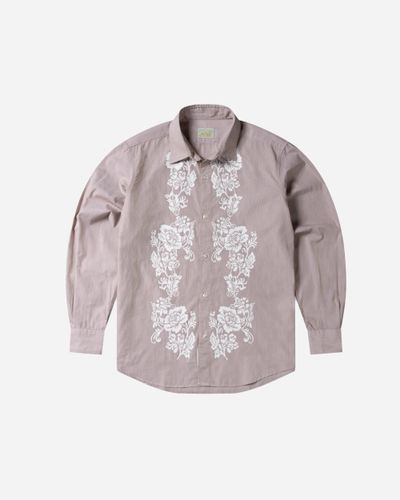 Lace Overprinted Poplin Shirt S - ARIES - Modalova