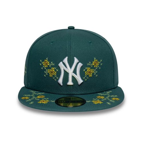 Casquette 59FIFTY Fitted New York Yankees MLB Garden Vert foncé unisex - New Era Cap - Modalova