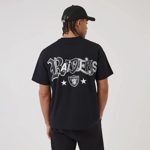 T-shirt Word Art Las Vegas Raiders NFL Noir unisex - New Era Cap - Modalova