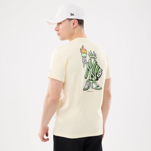 T-shirt New York Yankees Cartoon MLB Crème unisex - New Era Cap - Modalova