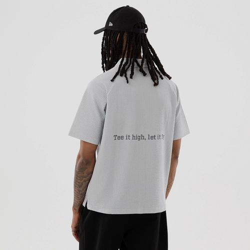T-shirt Polo New Era Seersucker Gris unisex - New Era Cap - Modalova