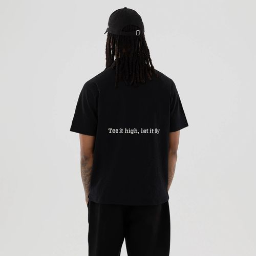 T-shirt Polo New Era Seersucker Noir unisex - New Era Cap - Modalova