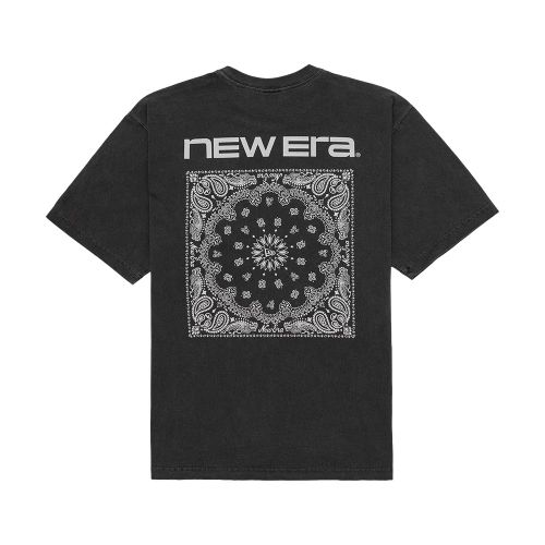 T-shirt Paisley New Era Noir unisex - New Era Cap - Modalova