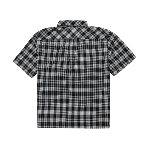 Chemise à Manches Courtes New Era Check Noir unisex - New Era Cap - Modalova