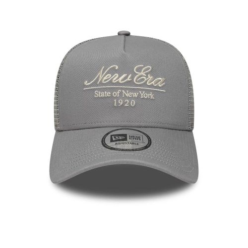 Casquette 9FORTY A-Frame Trucker New Era Script Gris unisex - New Era Cap - Modalova