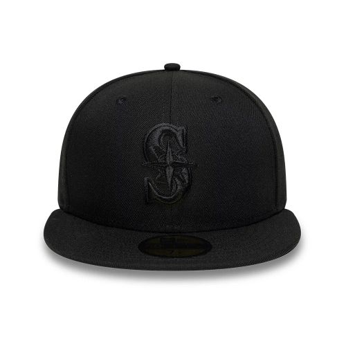 Casquette 59FIFTY Fitted Seattle Mariners MLB Noir sur Noir unisex - New Era Cap - Modalova