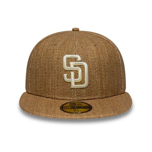 Casquette 59FIFTY Fitted Straw San Diego Padres MLB Foncé unisex - New Era Cap - Modalova