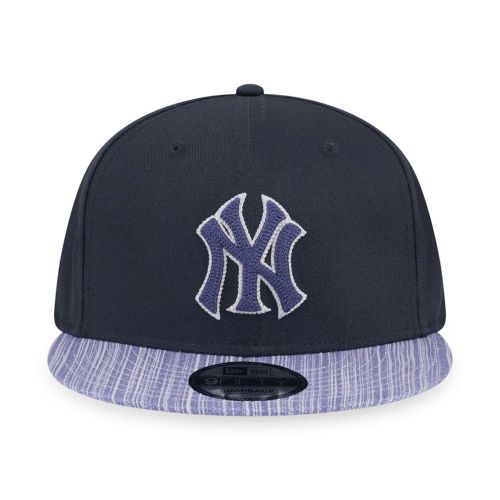 Casquette 9FIFTY Snapback New York Yankees MLB Denim Patchwork Noir unisex - New Era Cap - Modalova