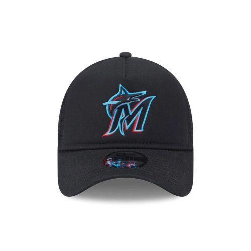 Casquette 9FORTY A-Frame Evergreen Miami Marlins MLB Noir unisex - New Era Cap - Modalova