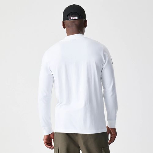 T-Shirt à Manches Longues Chicago Bulls MLB Modern Driver Blanc unisex - New Era Cap - Modalova
