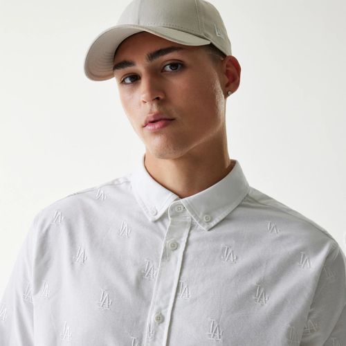 Chemise LA Dodgers MLB Monogram Blanc unisex - New Era Cap - Modalova