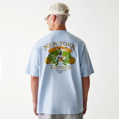 T-shirt Oversize New York Yankees MLB Baseball Graphic Bleu Pastel unisex - New Era Cap - Modalova
