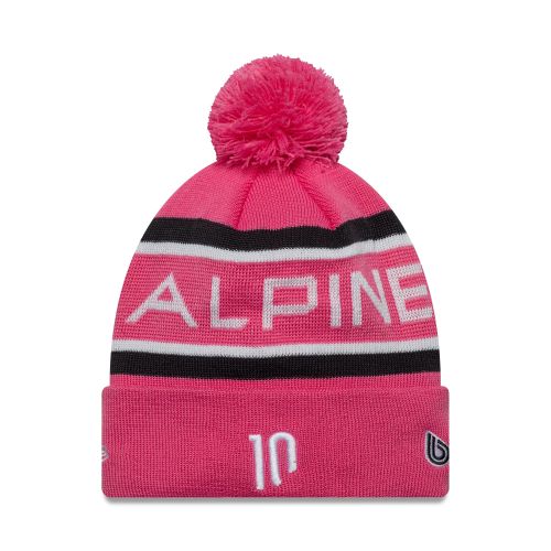Bonnet à Pompon Alpine Racing Replica Pierre Gasly Rose - Enfant unisex - New Era Cap - Modalova