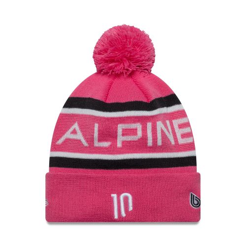 Bonnet à Pompon Alpine Racing Replica Pierre Gasly Rose - Enfant unisex - New Era Cap - Modalova