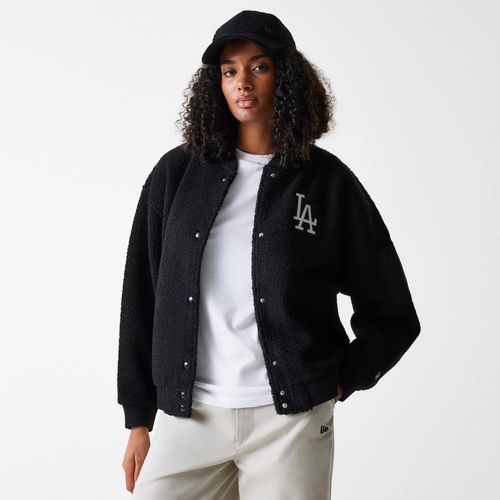 Veste Bomber Oversize Sherpa Femme LA Dodgers MLB unisex - New Era Cap - Modalova