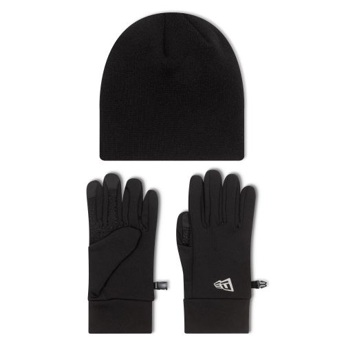 Ensemble bonnet et gants New Era Noir unisex - New Era Cap - Modalova