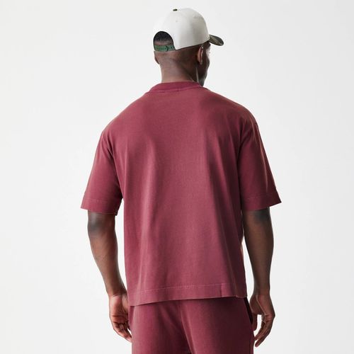 T-shirt Oversize New Era Washed Rouge Foncé unisex - New Era Cap - Modalova