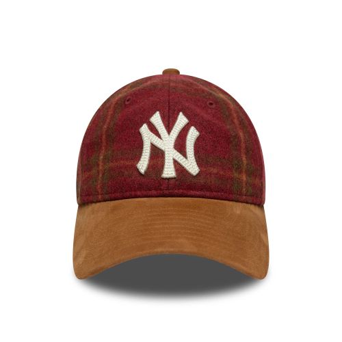 Casquette 9TWENTY New York Yankees MLB Loden Suede Rouge foncé unisex - New Era Cap - Modalova