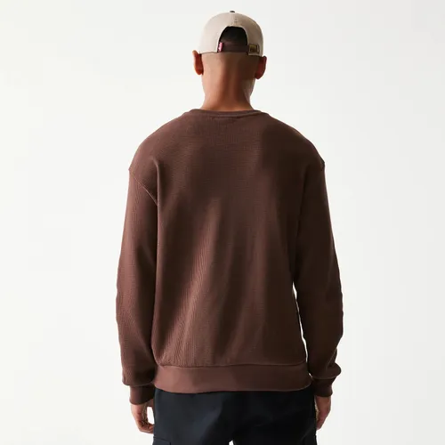 Pull Gaufré New Era Script Marron unisex - New Era Cap - Modalova