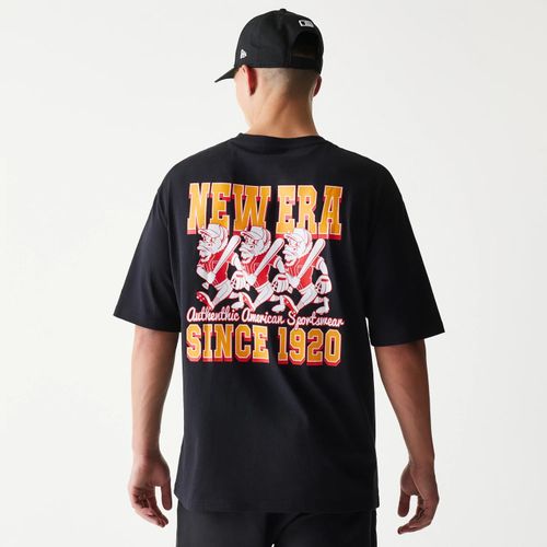 T-shirt Oversize New Era Baseball Graphisme Vaches Noir unisex - New Era Cap - Modalova