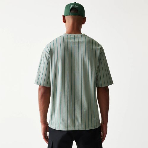 T-shirt Oversize New Era Pinstripe Vert Pastel unisex - New Era Cap - Modalova
