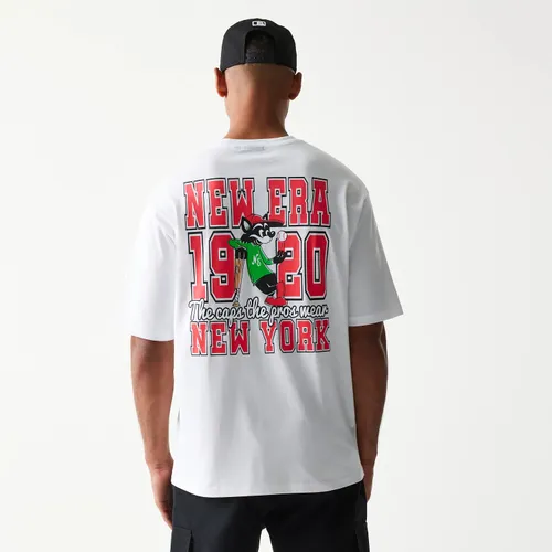T-shirt Oversize New Era Baseball Graphisme Chat Blanc unisex - New Era Cap - Modalova
