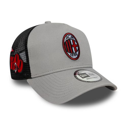 Casquette 9FORTY A-Frame Trucker AC Milan Patch Gris unisex - New Era Cap - Modalova