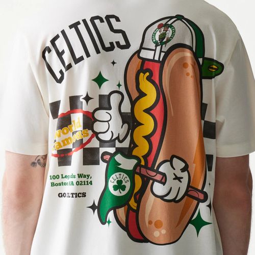 T-Shirt Hotdog Boston Celtics NBA Crème unisex - New Era Cap - Modalova
