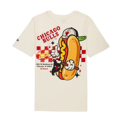 T-shirt Hotdog Chicago Bulls NBA Crème unisex - New Era Cap - Modalova