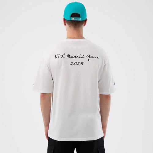 T-shirt Oversize Miami Dolphins NFL International Series Games Script Blanc unisex - New Era Cap - Modalova