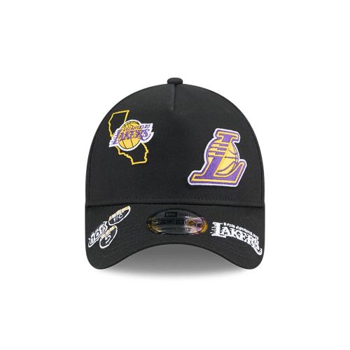 Casquette 9FORTY A-Frame All Over LA Lakers NBA Noir unisex - New Era Cap - Modalova