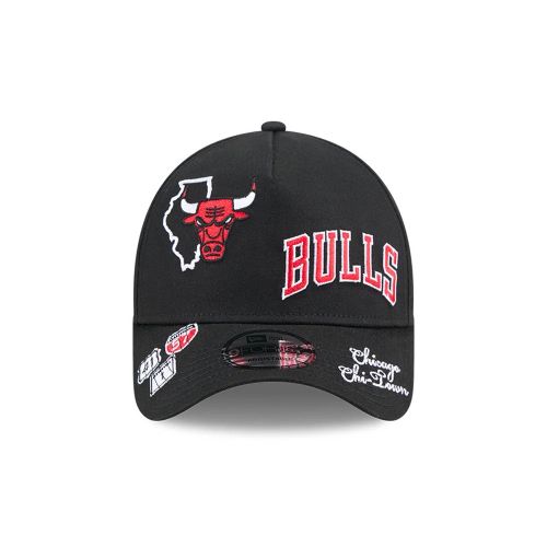 Casquette 9FORTY A-Frame All Over Chicago Bulls NBA Noir unisex - New Era Cap - Modalova