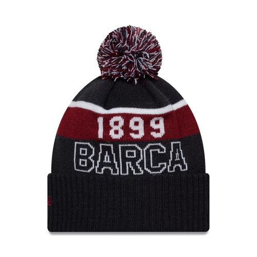 Bonnet à Pompon Core FC Barcelona Bleu marine unisex - New Era Cap - Modalova