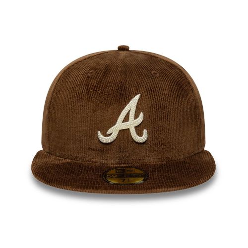 Casquette 59FIFTY Fitted Cord Atlanta Braves MLB Marron foncé unisex - New Era Cap - Modalova