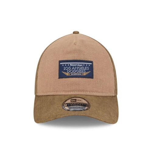 Casquette 9TWENTY A-Frame LA Dodgers MLB Utility Linen Marron unisex - New Era Cap - Modalova