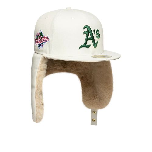 Casquette 59FIFTY Fitted Dogear Athletics World Series Crème unisex - New Era Cap - Modalova