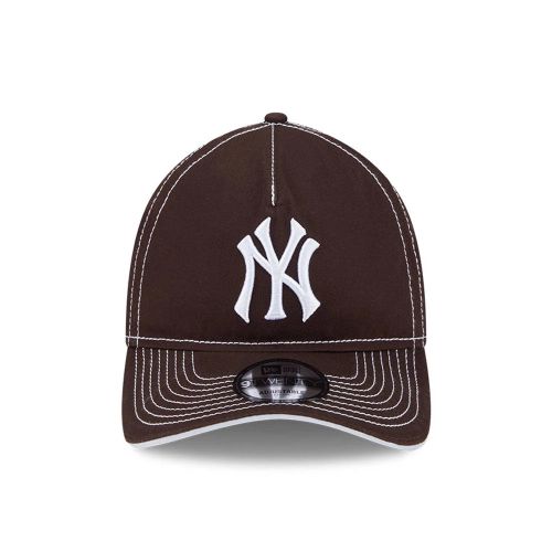 Casquette 9TWENTY A-Frame Contraste New York Yankees MLB Marron Foncé unisex - New Era Cap - Modalova
