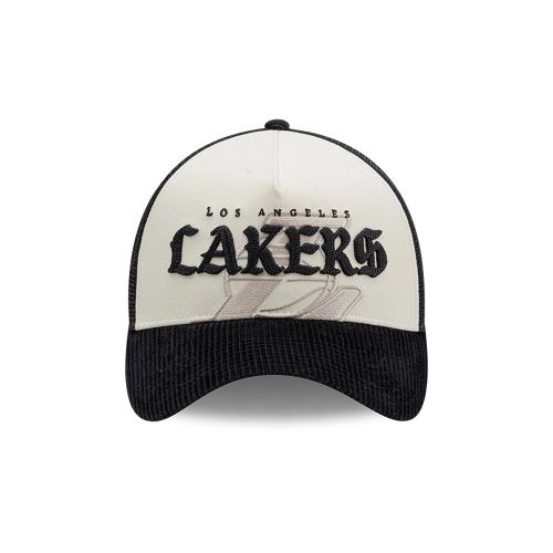 Casquette 9FORTY A-Frame LA Lakers NBA Old English Blanc unisex - New Era Cap - Modalova