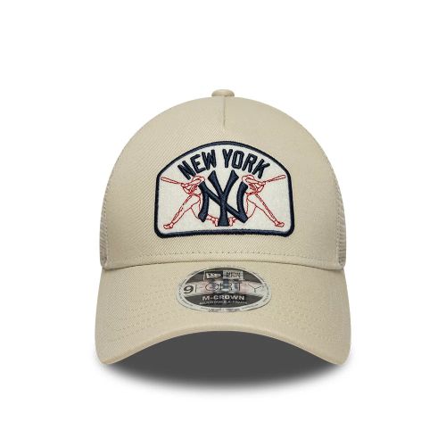 Casquette 9FORTY M-Crown A-Frame Trucker New York Yankees MLB Crème unisex - New Era Cap - Modalova