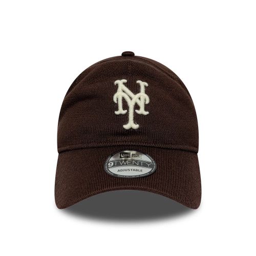 Casquette 9TWENTY en laine de merinos New York Mets MLB marron foncé unisex - New Era Cap - Modalova