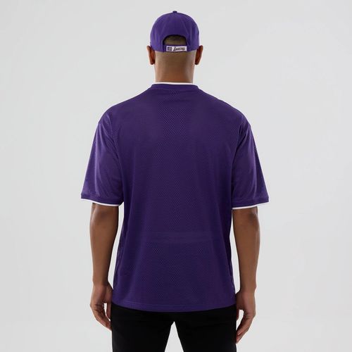 T-shirt Oversize en Mesh LA Lakers NBA Violet unisex - New Era Cap - Modalova