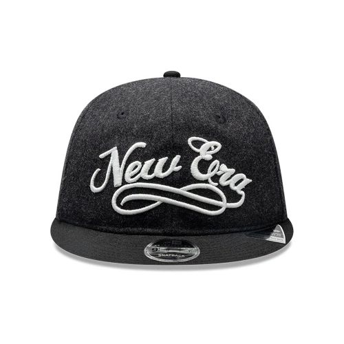 Casquette 9FIFTY Retro Crown New Era Melton Wool Noir unisex - New Era Cap - Modalova