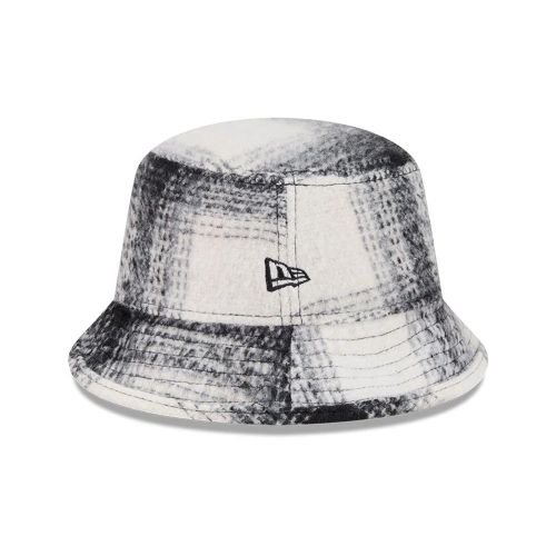 Bob New Era Plaid Noir et Blanc unisex - New Era Cap - Modalova