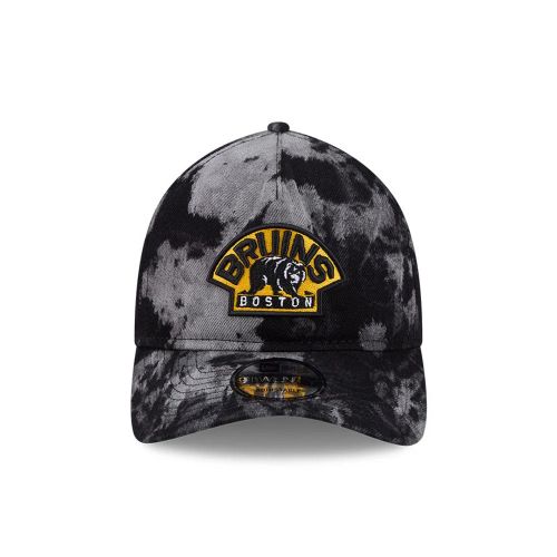 Casquette 9TWENTY Adjustable Boston Bruins NHL Bleached Denim Noir unisex - New Era Cap - Modalova