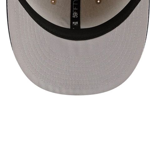 Casquette 59FIFTY Fitted Twine Atlanta Braves MLB et Bleu Marine unisex - New Era Cap - Modalova