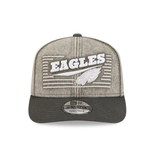 Casquette 9SEVENTY Stretch Snap Philadelphia Eagles Washed Denim Gris unisex - New Era Cap - Modalova