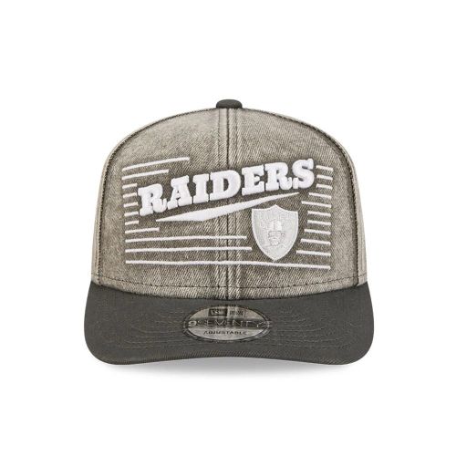 Casquette 9SEVENTY Stretch Snap Las Vegas Raiders Washed Denim Gris unisex - New Era Cap - Modalova