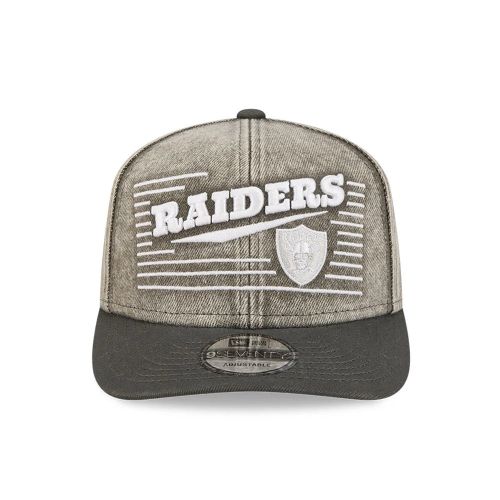 Casquette 9SEVENTY Stretch Snap Las Vegas Raiders Washed Denim Gris unisex - New Era Cap - Modalova
